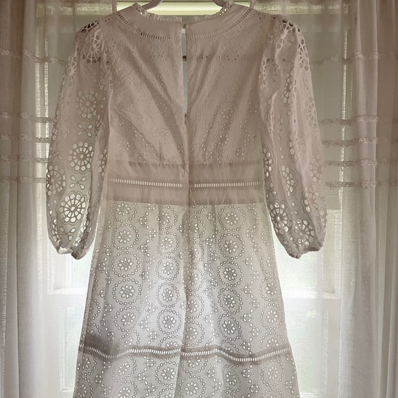 Banana Republic White Eyelet Dress - Picture 3 of 3